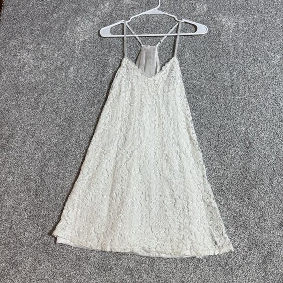 Fairycore Lace Slip Dress Womens Size XL Ethereal Romantic Sheer Layered Flowy - Picture 1 of 7